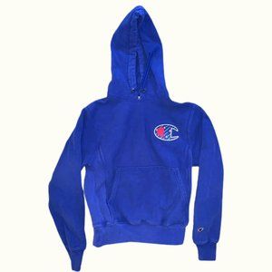 Champion blue reverse weave hoodie